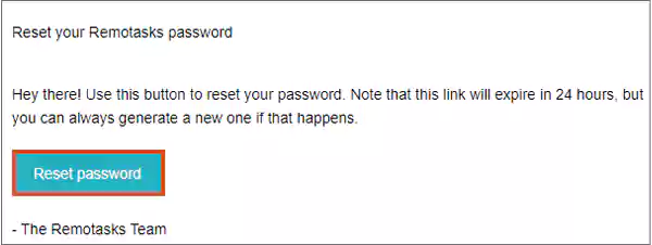 Tap on ‘Reset password1